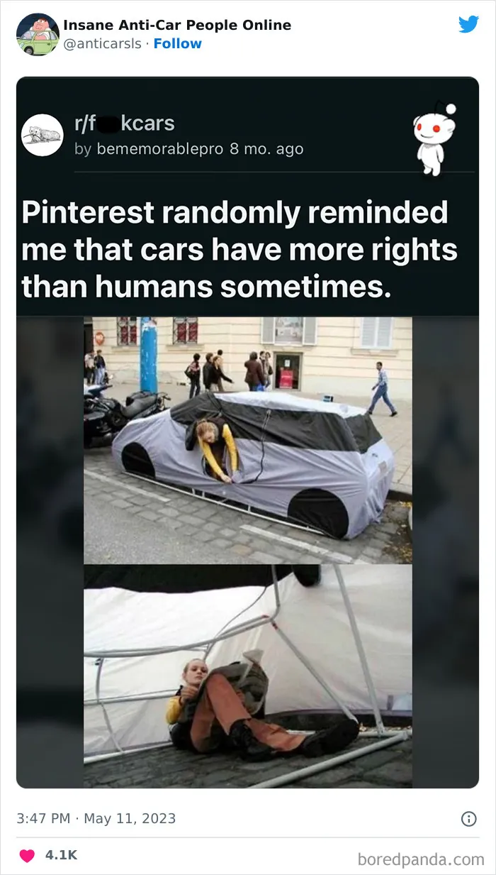 This Twitter Page Exists To Showcase The Wildest Examples Of Anti-Car People (30 Posts)