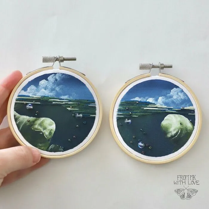 My Dream Of Becoming A Full-Time Artist Came True, And Here Are My Embroidery Artworks That I Created (28 Pics)