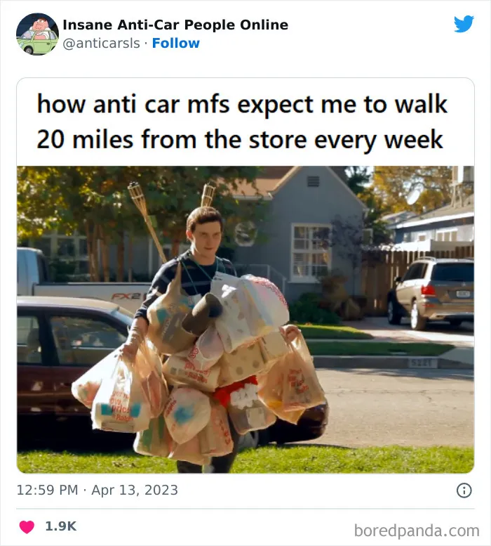 This Twitter Page Exists To Showcase The Wildest Examples Of Anti-Car People (30 Posts)