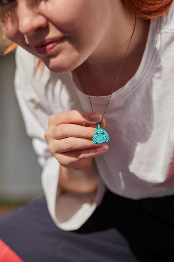Turquoise Doggy Pendant