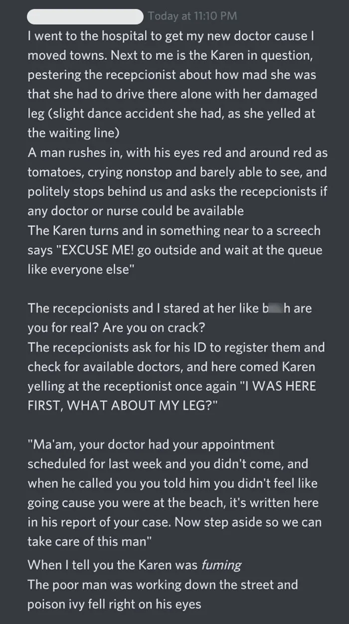 A Story Shared By A Friend In A Discord Server