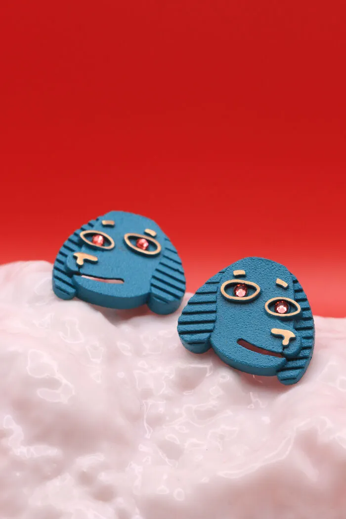 The Blue Puppy Earrings