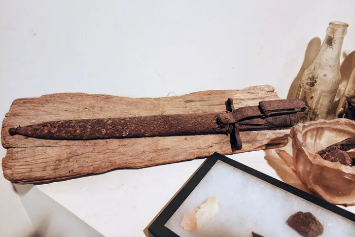 Spanish American War Bayonet, Still In Metal Sheath, Found Under The Ivy In My Front Yard In Falls Church Va