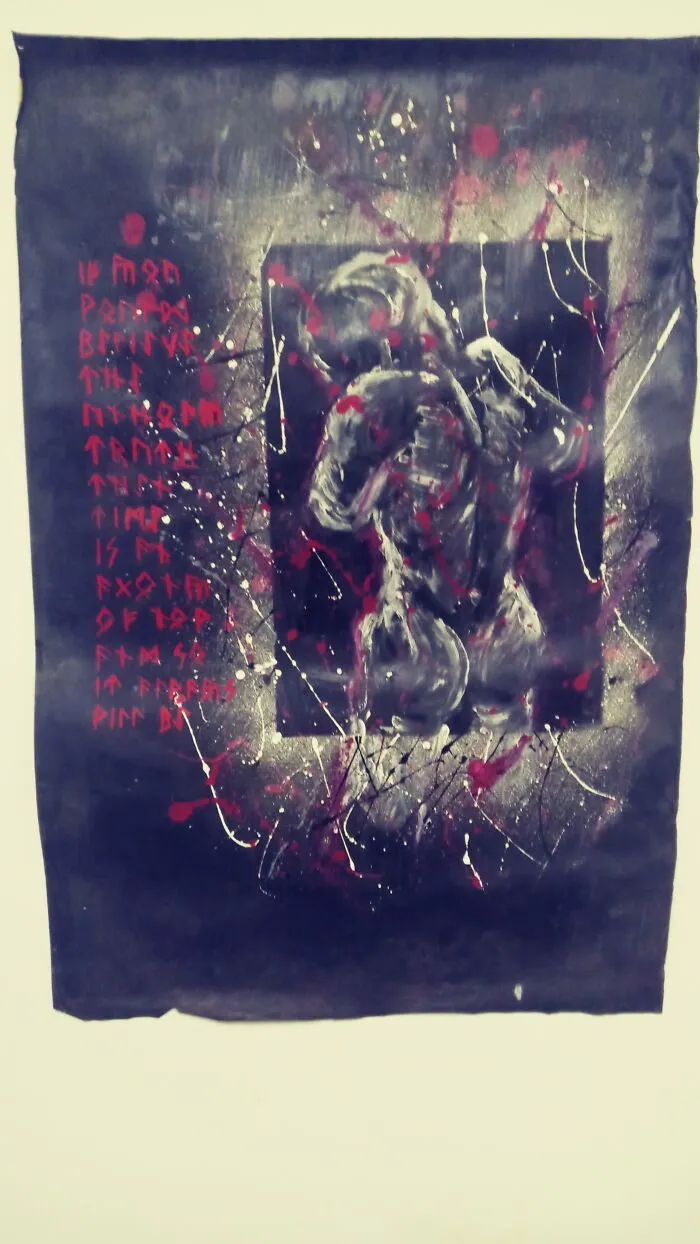 " Turning Away ( The Agony Of Now )" 1999... Not Recent, But The Last Painting I Ever Did