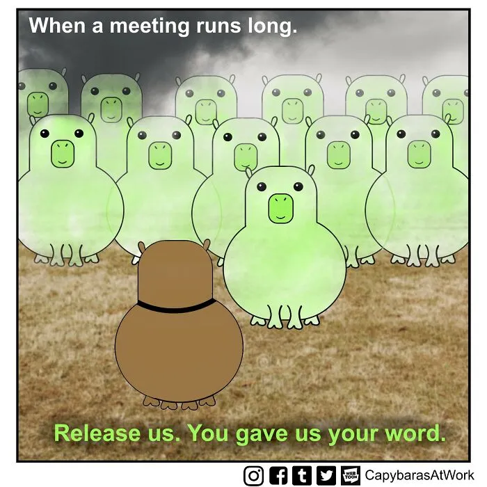 My Comic About Capybaras Showcases The Situations Many Of Us Have To Face At Work (34 Pics)