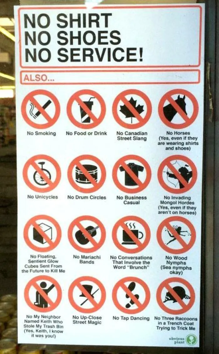 This Facebook Page Shares The Most Hilarious Signs And Here Are 50 Of Them