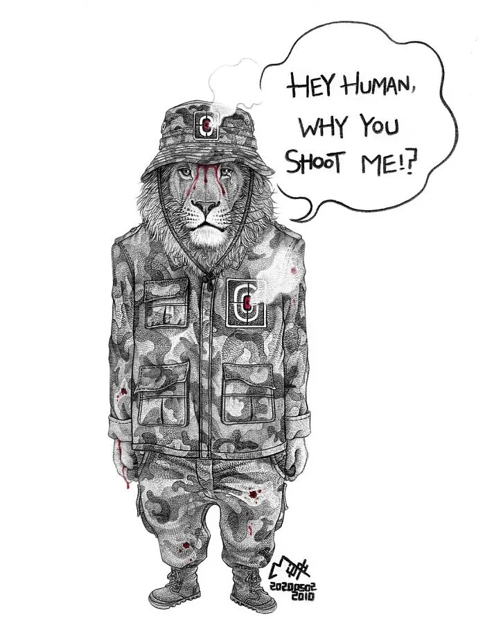 24 New Uncomfortable Illustrations This Artist Created About Animal Cruelty