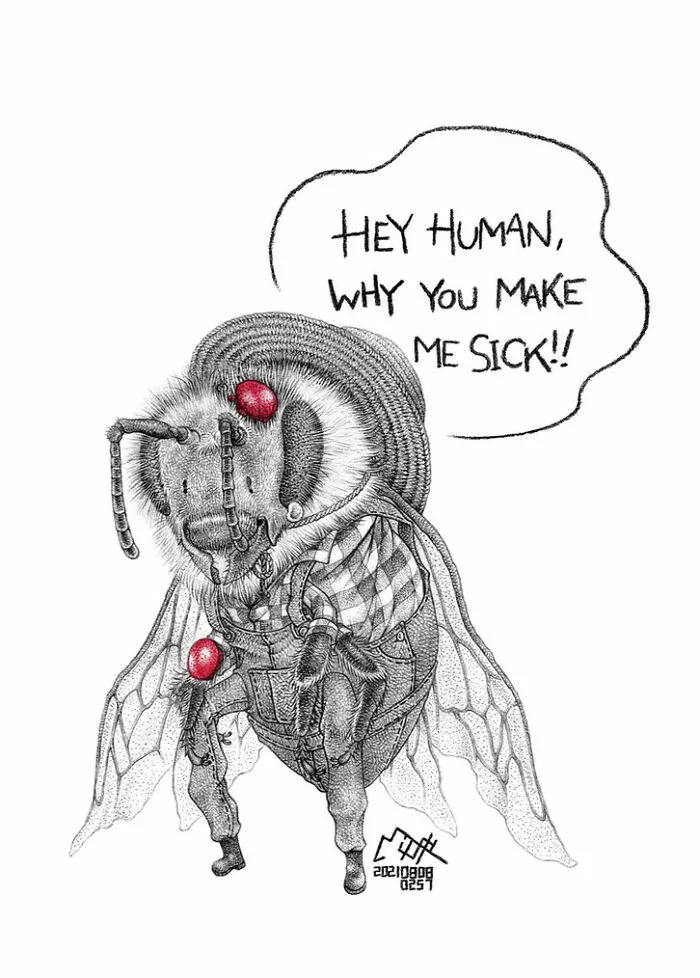 24 New Uncomfortable Illustrations This Artist Created About Animal Cruelty