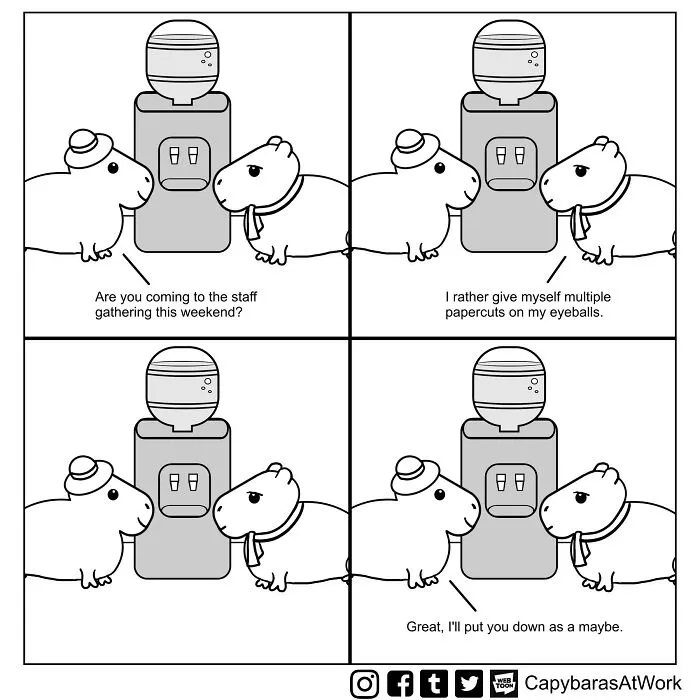 My Comic About Capybaras Showcases The Situations Many Of Us Have To Face At Work (34 Pics)