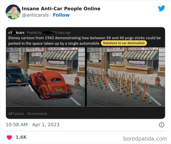 This Twitter Page Exists To Showcase The Wildest Examples Of Anti-Car People (30 Posts)