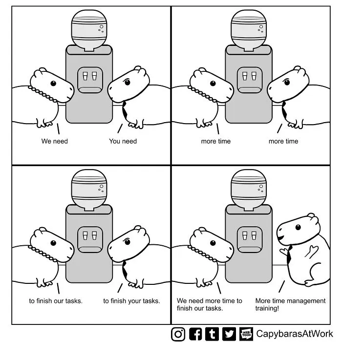 My Comic About Capybaras Showcases The Situations Many Of Us Have To Face At Work (34 Pics)