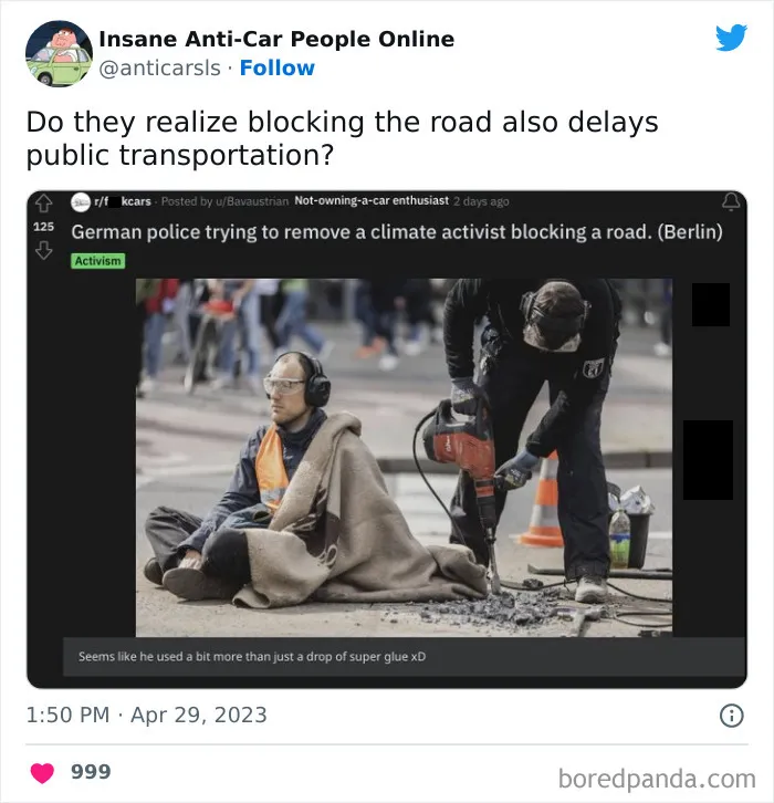 This Twitter Page Exists To Showcase The Wildest Examples Of Anti-Car People (30 Posts)