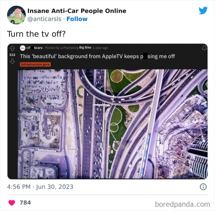 This Twitter Page Exists To Showcase The Wildest Examples Of Anti-Car People (30 Posts)
