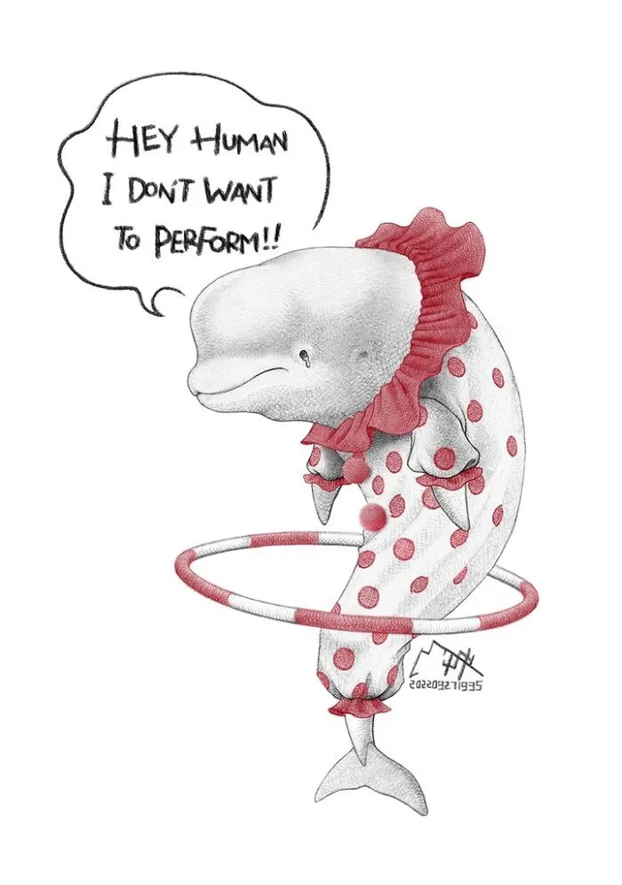 24 New Uncomfortable Illustrations This Artist Created About Animal Cruelty