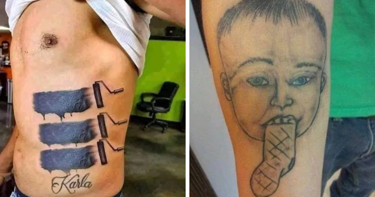 25 Personas que no se dan cuenta de lo horribles que son sus tatuajes