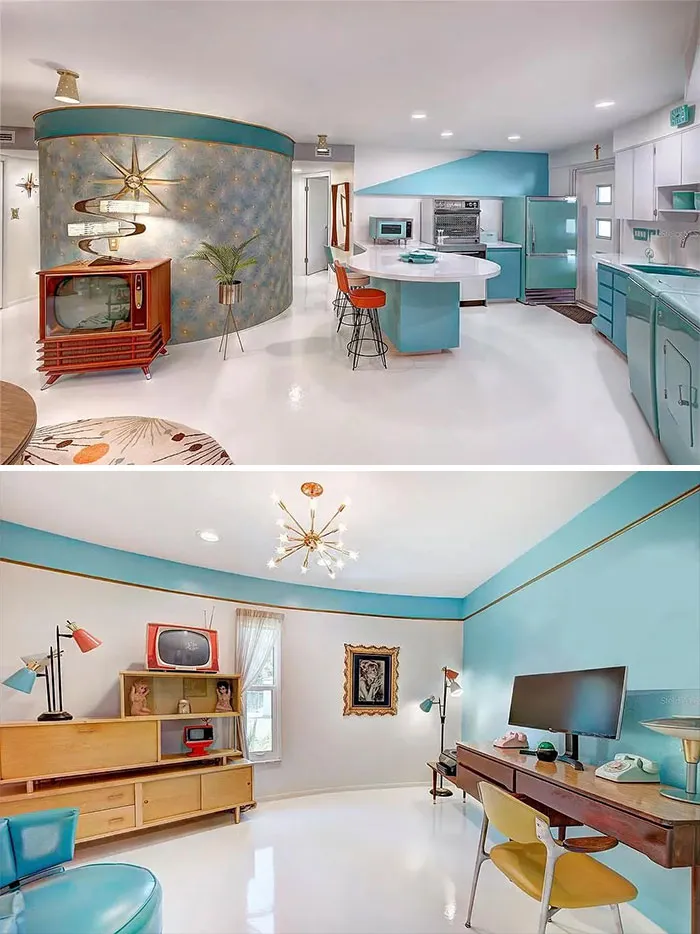 Jetsons Time Capsule - Too Busy Finding Star Shaped Decor To Not Block The Entrance Or Add Windows