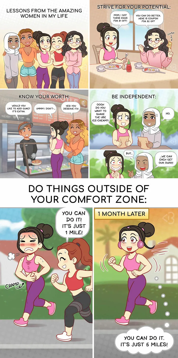 30 Comics By A Fitness Trainer That Encourage Self-Acceptance And Wellness (New Pics)
