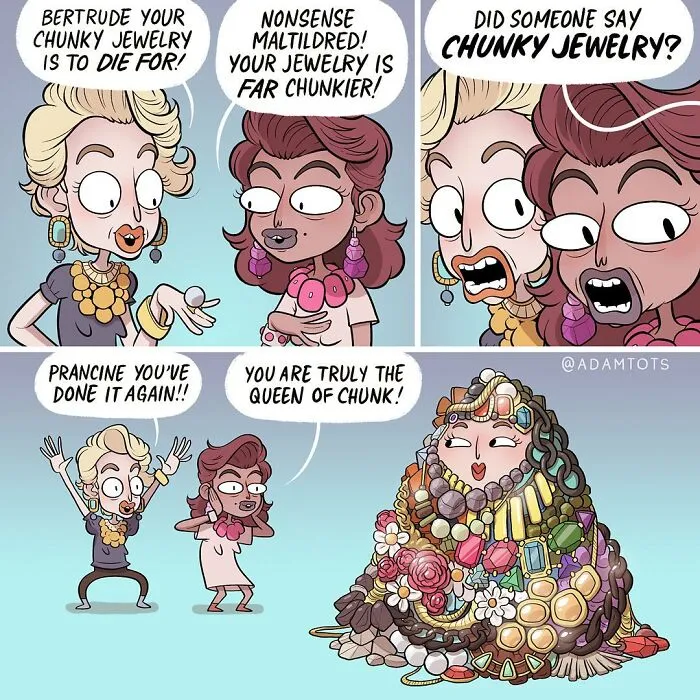 This Artist Portrays Everyday Life Situations In A Fun And Exaggerated Way (30 New Pics)