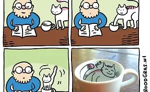 50 Feel-Good Wordless Cat Comics That Will Make Your Day By This Dutch Illustrator