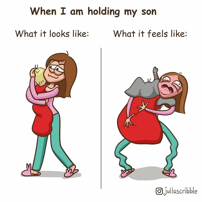 Artist Illustrated Everyday Moments Of Motherhood In 28 Relatable Comics