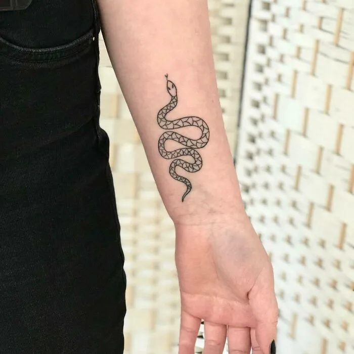 Simple Snake Tattoo