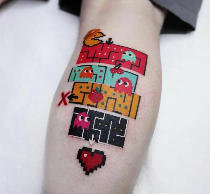 Pac-Man Tattoo