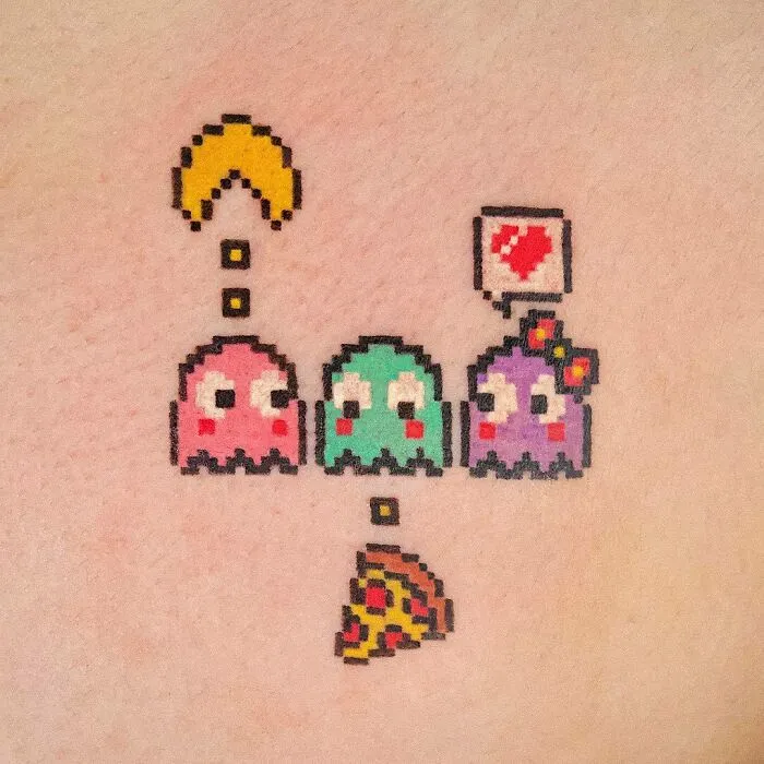 Pac-Man Tattoo