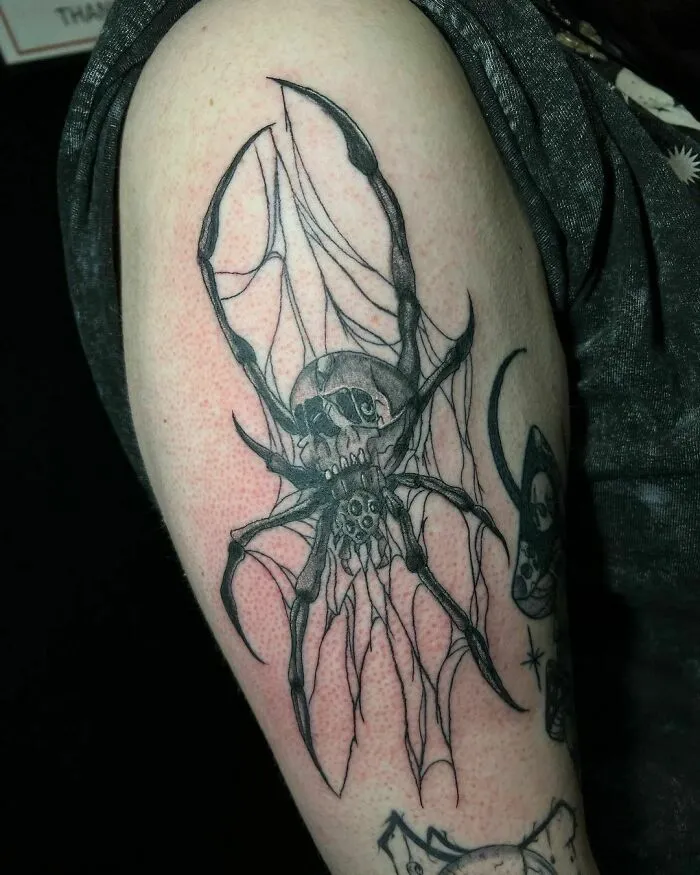 Spider Skull Tattoo