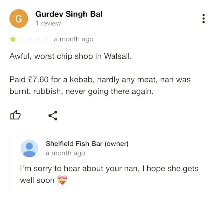 Sorry To Hear About Your Nan