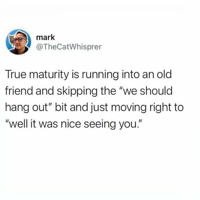 Normalize Skipping Right On Over The Small Talk And Landing On The Farewell Portion Of The Interaction