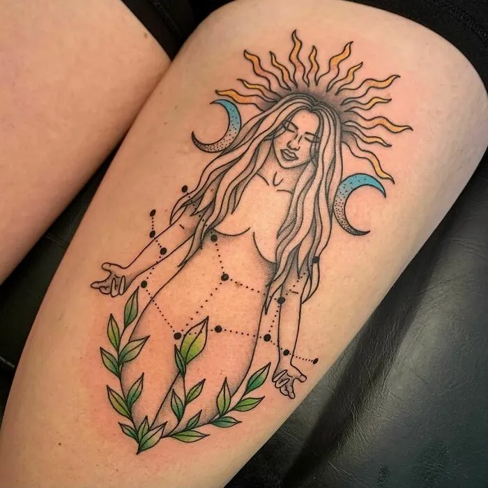 Custom Virgo Thigh Piece