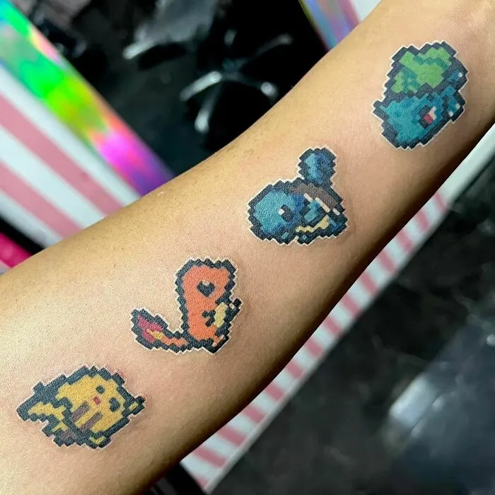 Pokémon Video Game Tattoo