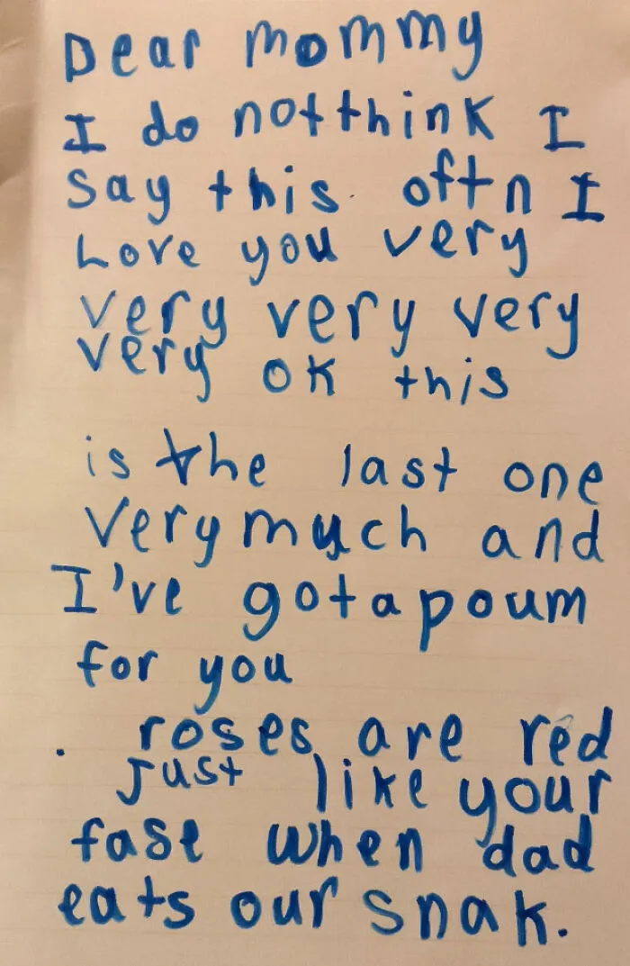I Ate My Kids' Snacks Last Night. My Daughter Wrote This To  My Wife