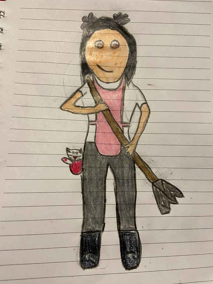 I’m An Amateur Artist Who Cant Draw Noses. Yesterday I Drew My Sister’s Oc From A Game She Plays. Please Help Me Draw Noses