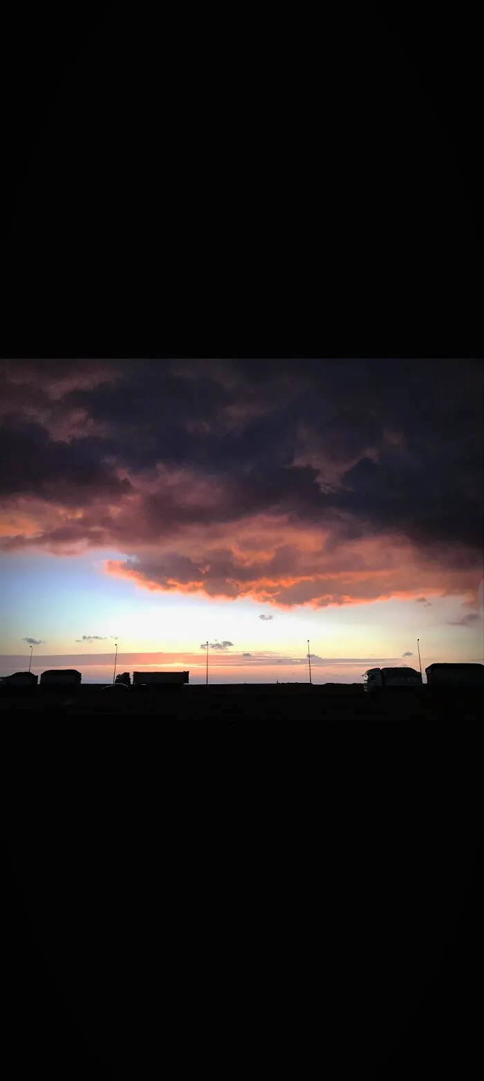 A Sunset Overlooking Highway Life