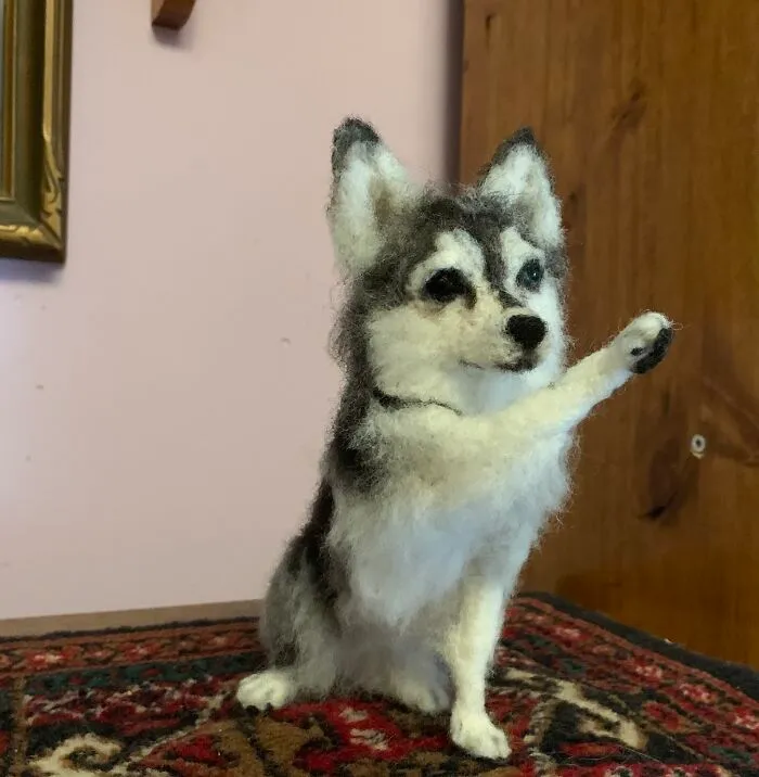 I Make Pocket-Size Wool Dogs