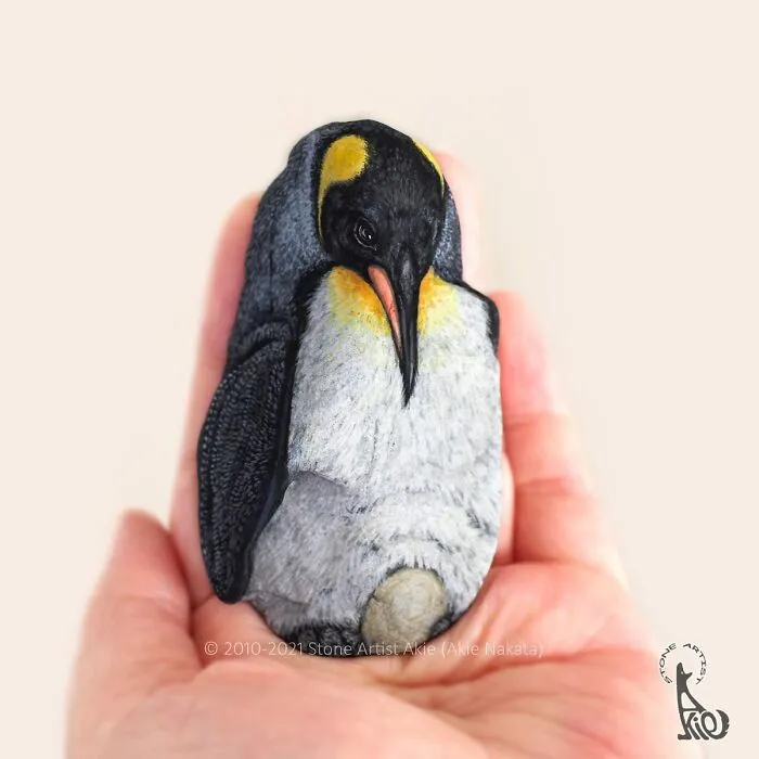 39 Animal Paintings On Natural Stones By Akie Nakata (New Pics)
