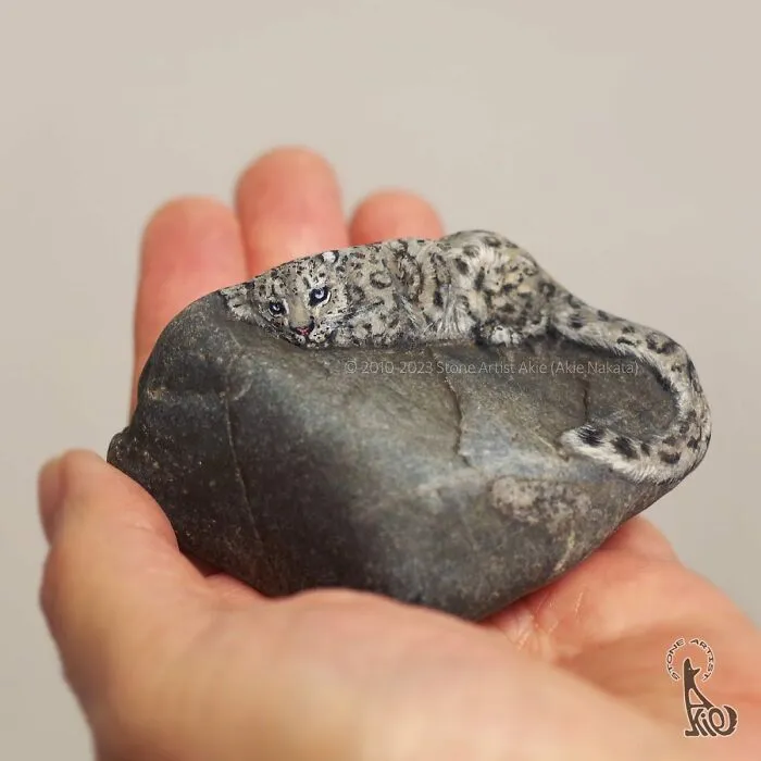 39 Animal Paintings On Natural Stones By Akie Nakata (New Pics)