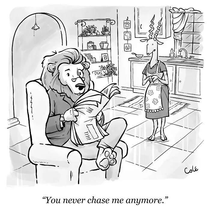 40 Hilarious Cartoons I Created Convey The Message With Little To No Words