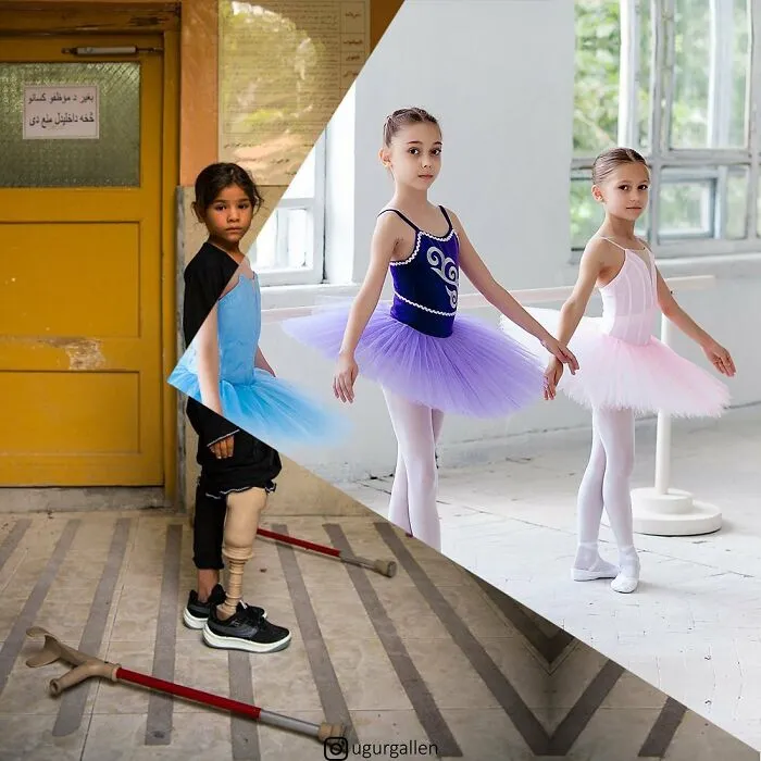 30 Combined Photos By This Digital Artist That Remind Us Of The Two Different Worlds That People Live In