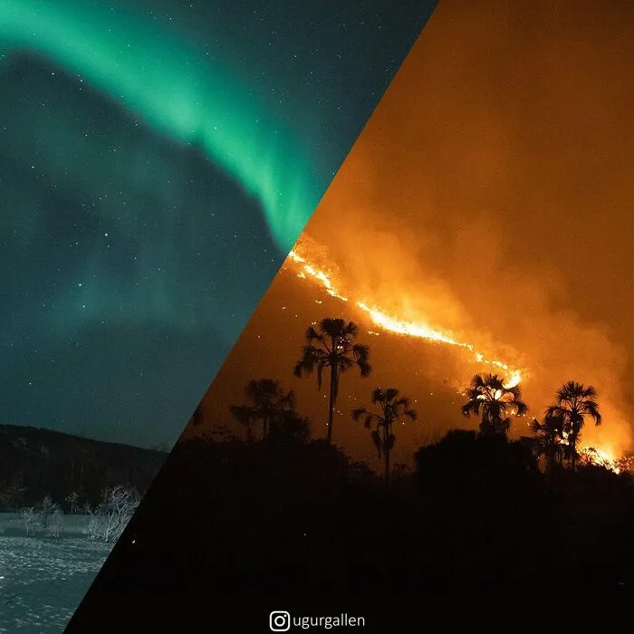 30 Combined Photos By This Digital Artist That Remind Us Of The Two Different Worlds That People Live In