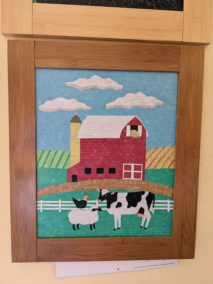 My Farmyard Scene Made From Bread Clips