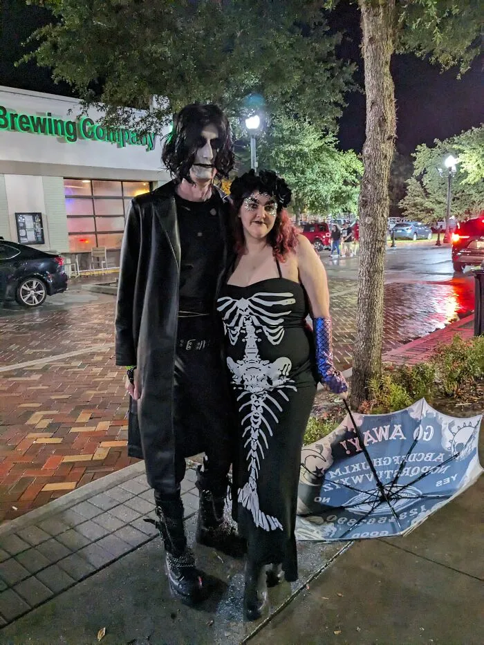 Me And My Husband At Halfway To Halloween Over The Weekend