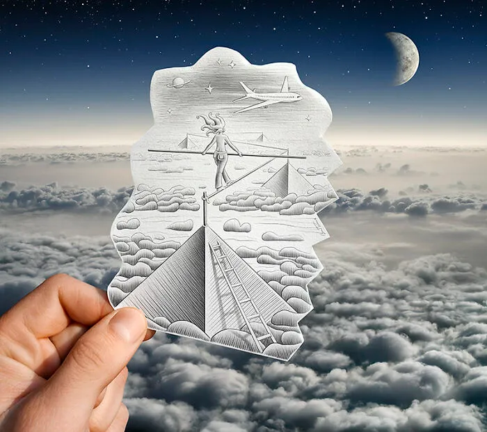 This Artist Merges His Pencil Illustrations With Photography, And The Effect Is Quite Unique (43 Pics)