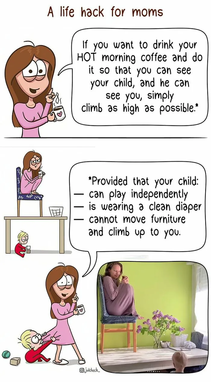 Artist Illustrated Everyday Moments Of Motherhood In 28 Relatable Comics