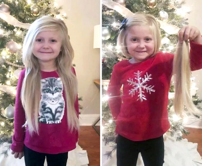 We're Thrilled To Welcome Sweet Stella And Her Momma To The "Wigs For Kids" Family. Thank You For Your Beautiful Donation