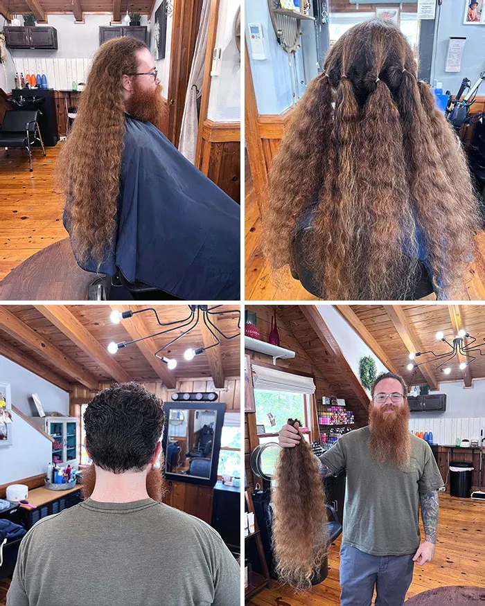Trevor Did An Amazing Thing Today And Donated His Hair For Kids. Thank You, Trevor