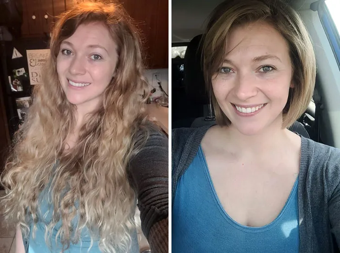 I Had A Baby And Couldn't Be Bothered Dealing With All That Hair. So 14 Inches Got Donated