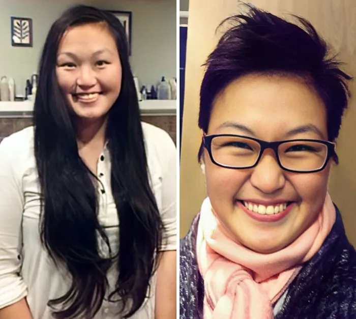 Four "Locks Of Love" Donations In One Haircut