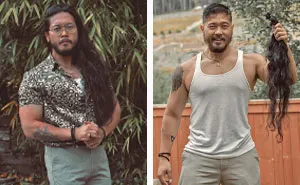 50 People Before And After Cutting Off Their Long Hair To Donate It (New Pics)